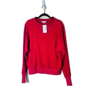 NWT Michael Stars Los Angeles Red Kali Pullover Large MSRP $148